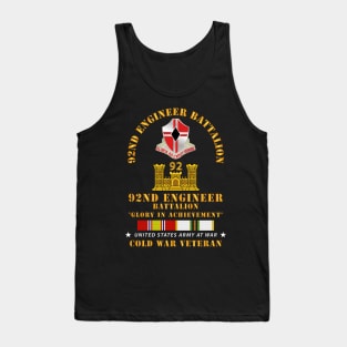 92nd Engineer  Bn w COLD SVC Tank Top